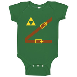 The Legend Of Zelda Link Tunic Baby One Piece The Legend Of Zelda Link Tunic Baby One Piece