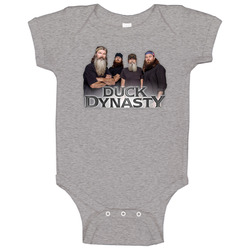 Duck Dynasty Charcoal Grey Baby One Piece Duck Dynasty Charcoal Grey Baby One Piece