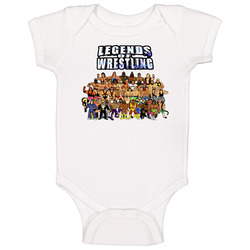 1989 Retro Cartoon Legends Wrestling Roster Baby One Piece 1989 Retro Cartoon Legends Wrestling Roster Baby One Piece