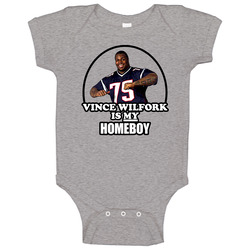 Vince Wilfork Is My Homeboy New England Football Baby One Piece