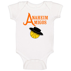 Anaheim Amigos Retro Basketball Baby One Piece Anaheim Amigos Retro Basketball Baby One Piece