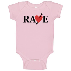 Vincent Catherine Rave Love Pink Baby One Piece Vincent Catherine Rave Love Pink Baby One Piece