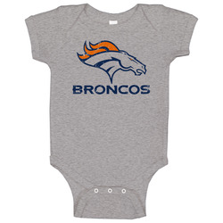 Denver Broncos Distressed Baby One Piece