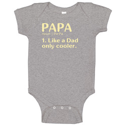 33769123 Papa Dictionary Baby One Piece
