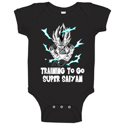 Training Sp Saiyan Vegeta 2 Black Baby One Piece