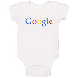 Google Logo 2 White Men's Baby One Piece Google Logo 2 White Men's Baby One Piece