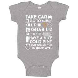 The Plan White Text Baby One Piece The Plan White Text Baby One Piece