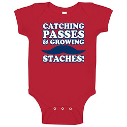 Wes Welker Catching Passes And Growing Staches New England Baby One Piece