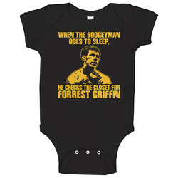 Forrest Griffin Mma Ultimate Fighter Baby One Piece Forrest Griffin Mma Ultimate Fighter Baby One Piece