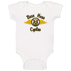 Boss Hoss Cycles Automobile Car Motorcycle Parts Cool Distressed Style Brand Logo Emblem Baby One Piece Boss Hoss Cycles Automobile Car Motorcycle Parts Cool Distressed Style Brand Logo Emblem Baby One Piece