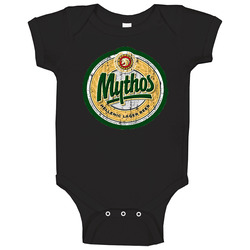 Mythos Logo Popular Beer Lagar Alcohol Beverage Drink Fan Gift Baby One Piece Mythos Logo Popular Beer Lagar Alcohol Beverage Drink Fan Gift Baby One Piece