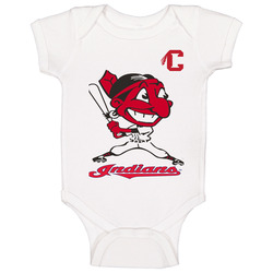 Cleveland Indians Baseball Chief Wahoo Vintage Baby One Piece Cleveland Indians Baseball Chief Wahoo Vintage Baby One Piece