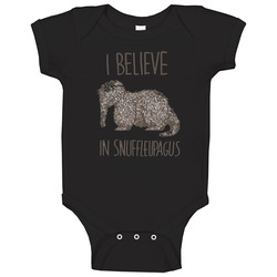 I Believe In Snuffleupagus Baby One Piece I Believe In Snuffleupagus Baby One Piece