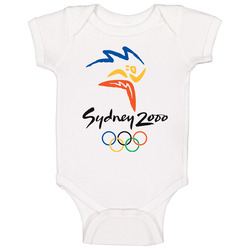 Sydney Summer 2000 Olympics Retro Logo World Olympiad Event Baby One Piece Sydney Summer 2000 Olympics Retro Logo World Olympiad Event Baby One Piece