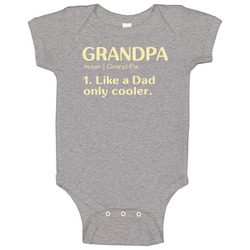 Grandpa Dictionary Fixed Baby One Piece Grandpa Dictionary Fixed Baby One Piece