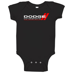 Dodge Logos 2 Black Baby One Piece Dodge Logos 2 Black Baby One Piece