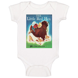 The Little Red Hen Classic Children's Storybook Cover Onesie Baby One Piece The Little Red Hen Classic Children's Storybook Cover Onesie Baby One Piece