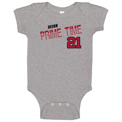Deion Sanders 21 Prime Time Favorite Player Atlanta Football Onesie Baby One Piece