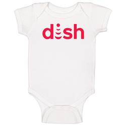 Dish Network Corporation Nasdaq Company Logo Employee Fan Onesie Baby One Piece Dish Network Corporation Nasdaq Company Logo Employee Fan Onesie Baby One Piece