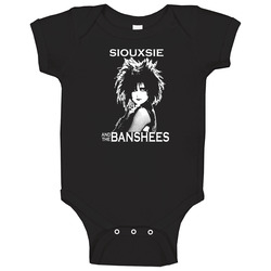 Siouxsie and the Banshees t-shirt retro new wave punk dance 80s band Onesie Baby One Piece Siouxsie and the Banshees t-shirt retro new wave punk dance 80s band Onesie Baby One Piece