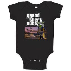 Grand Theft Auto V 2014 Best Video Games Of All Time Onesie Baby One Piece Grand Theft Auto V 2014 Best Video Games Of All Time Onesie Baby One Piece