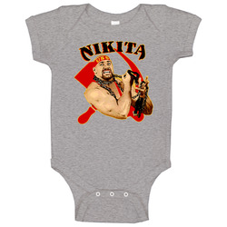 Nikita Koloff Retro Wcw Wrestling - Gold Onesie Baby One Piece Nikita Koloff Retro Wcw Wrestling - Gold Onesie Baby One Piece