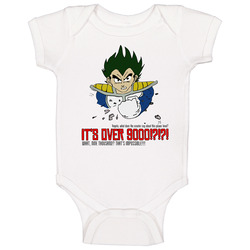 Over 9000 Funny Dragon Ball Quote Onesie Baby One Piece