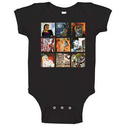 Pablo Picasso Art Paintings Trendy Artsy Onesie Baby One Piece Pablo Picasso Art Paintings Trendy Artsy Onesie Baby One Piece