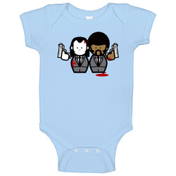 Pulp Fiction Vincent And Jules Cartoon Onesie Baby One Piece Pulp Fiction Vincent And Jules Cartoon Onesie Baby One Piece