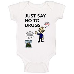 Just Say No To Drugs Play On Words Funny Stoner Onesie Baby One Piece Just Say No To Drugs Play On Words Funny Stoner Onesie Baby One Piece