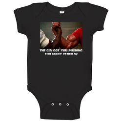 Arnold Schwarzenegger Predator Movie Funny Onesie Baby One Piece Arnold Schwarzenegger Predator Movie Funny Onesie Baby One Piece