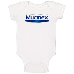 Mucinex Best Over The Counter Medication Logo Onesie Baby One Piece Mucinex Best Over The Counter Medication Logo Onesie Baby One Piece