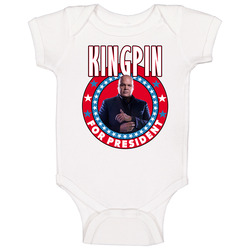 Wilson Fisk The Kingpin Daredevil For President Tv Show Villain Fan Onesie Baby One Piece Wilson Fisk The Kingpin Daredevil For President Tv Show Villain Fan Onesie Baby One Piece