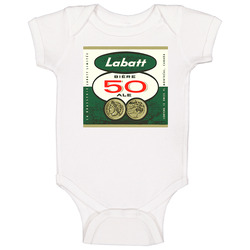 Labatt 50 Ale Vintage Retro Label Beer Lovers Onesie Baby One Piece Labatt 50 Ale Vintage Retro Label Beer Lovers Onesie Baby One Piece