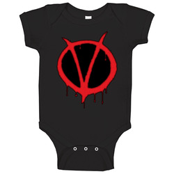 V For Vendetta Movie Symbol Onesie Baby One Piece V For Vendetta Movie Symbol Onesie Baby One Piece