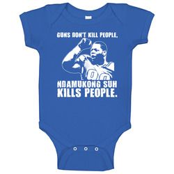 Ndamukong Suh Guns Dont Kill People Detroit Football Onesie Baby One Piece Ndamukong Suh Guns Dont Kill People Detroit Football Onesie Baby One Piece