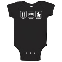 Eat Sleep Drums Drummer Onesie Baby One Piece Eat Sleep Drums Drummer Onesie Baby One Piece