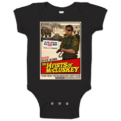 Rick Dalton 14 Fists Of Mccluskey Poster Once Upon A Time In Hollywood Onesie Baby One Piece Rick Dalton 14 Fists Of Mccluskey Poster Once Upon A Time In Hollywood Onesie Baby One Piece