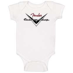 Fender Custom Shop Logo Onesie Baby One Piece Fender Custom Shop Logo Onesie Baby One Piece