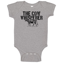 The Cow Whisperer Animal Mammal Onesie Baby One Piece The Cow Whisperer Animal Mammal Onesie Baby One Piece
