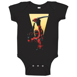 Deadpool Marvel Superhero Comic Onesie Baby One Piece Deadpool Marvel Superhero Comic Onesie Baby One Piece