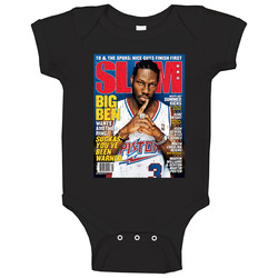 Slam Magazine Issue 89 Ben Wallace Popular Basketball Magazine Grunge Look Onesie Baby One Piece Slam Magazine Issue 89 Ben Wallace Popular Basketball Magazine Grunge Look Onesie Baby One Piece