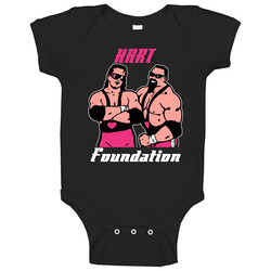 Hart Foundation Bret Hart Retro Wrestling Onesie Baby One Piece Hart Foundation Bret Hart Retro Wrestling Onesie Baby One Piece