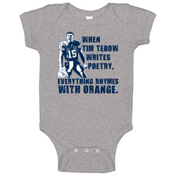 Tim Tebow Football Poetry Quote Onesie Baby One Piece Tim Tebow Football Poetry Quote Onesie Baby One Piece