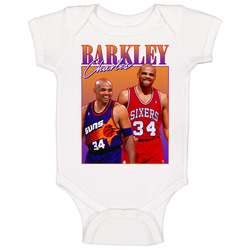 Charles Barkley 90s Style Onesie Baby One Piece Charles Barkley 90s Style Onesie Baby One Piece