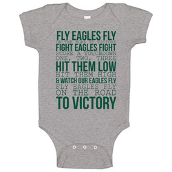 Fly Eagles Fly On The Road To Victory Quote Philadelphia Football Fan Onesie Baby One Piece Fly Eagles Fly On The Road To Victory Quote Philadelphia Football Fan Onesie Baby One Piece