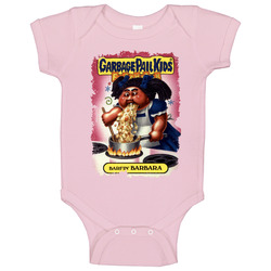 Garbage Pail Kids Barfin Barbara Onesie Baby One Piece Garbage Pail Kids Barfin Barbara Onesie Baby One Piece