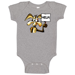 Wile E Coyote Looney Tunes Onesie Baby One Piece Wile E Coyote Looney Tunes Onesie Baby One Piece
