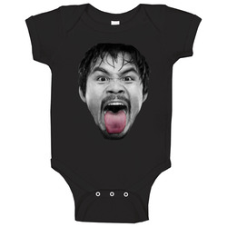 Manny Pacquiao Tongue Out Boxing Champion Fight Fan Onesie Baby One Piece Manny Pacquiao Tongue Out Boxing Champion Fight Fan Onesie Baby One Piece