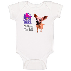 Yo Quiero Taco Bell Fast Food Mascot Onesie Baby One Piece Yo Quiero Taco Bell Fast Food Mascot Onesie Baby One Piece